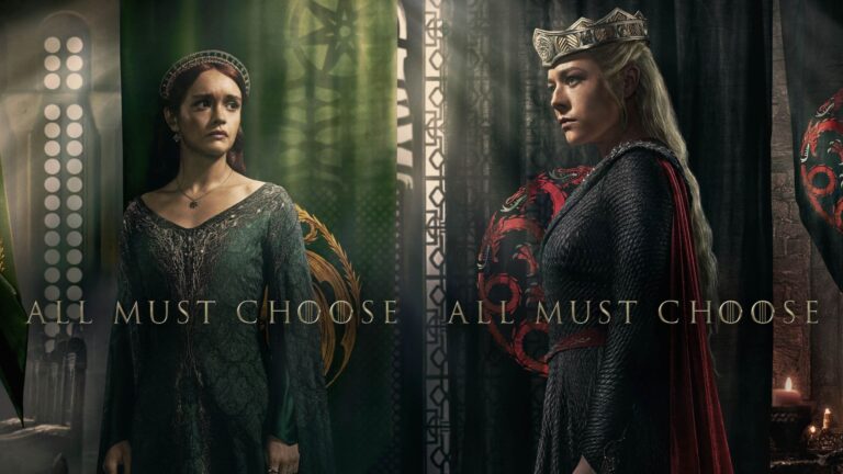 House of the dragon season 2 - character posters - Queen Alicent Hightower and Queeen Rhaenyra Targaryen